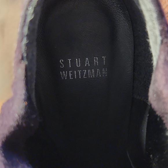 Stuart Weitzman purple suede high heel booties - Picture 6 of 10